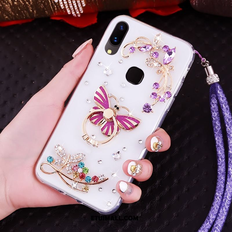 Etui Huawei Nova 3 Silikonowe Rhinestone Niebieski Ochraniacz Wiszące Ozdoby Obudowa Oferta