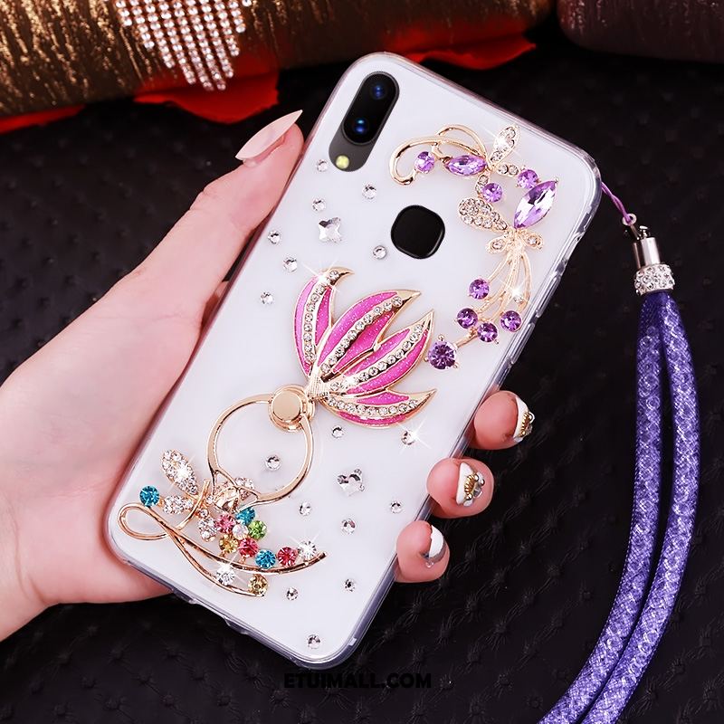 Etui Huawei Nova 3 Silikonowe Rhinestone Niebieski Ochraniacz Wiszące Ozdoby Obudowa Oferta