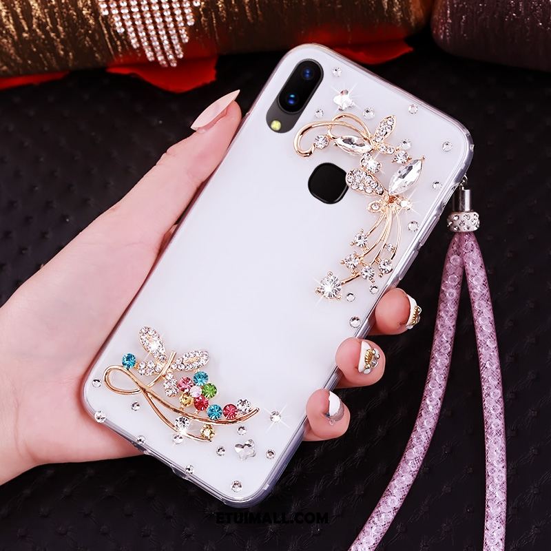 Etui Huawei Nova 3 Silikonowe Rhinestone Niebieski Ochraniacz Wiszące Ozdoby Obudowa Oferta