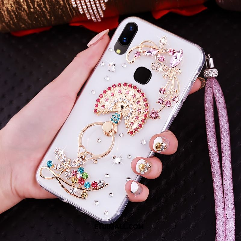 Etui Huawei Nova 3 Silikonowe Rhinestone Niebieski Ochraniacz Wiszące Ozdoby Obudowa Oferta