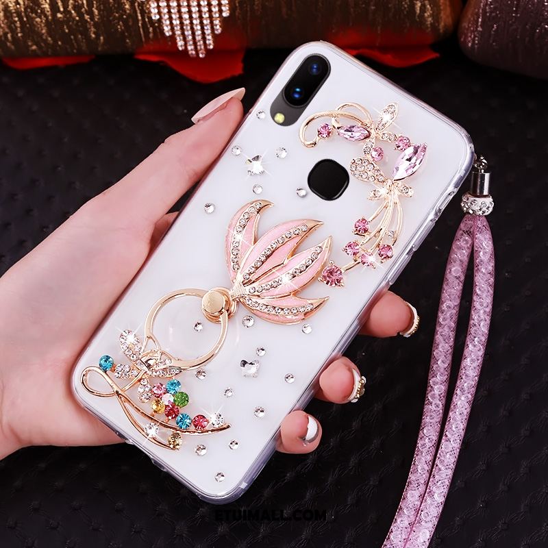 Etui Huawei Nova 3 Silikonowe Rhinestone Niebieski Ochraniacz Wiszące Ozdoby Obudowa Oferta