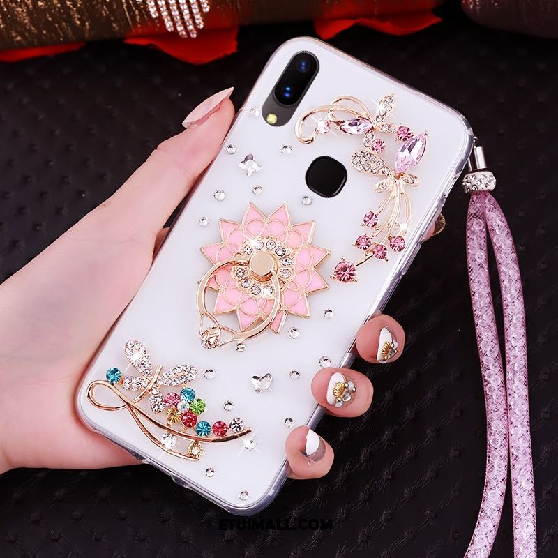 Etui Huawei Nova 3 Silikonowe Rhinestone Niebieski Ochraniacz Wiszące Ozdoby Obudowa Oferta