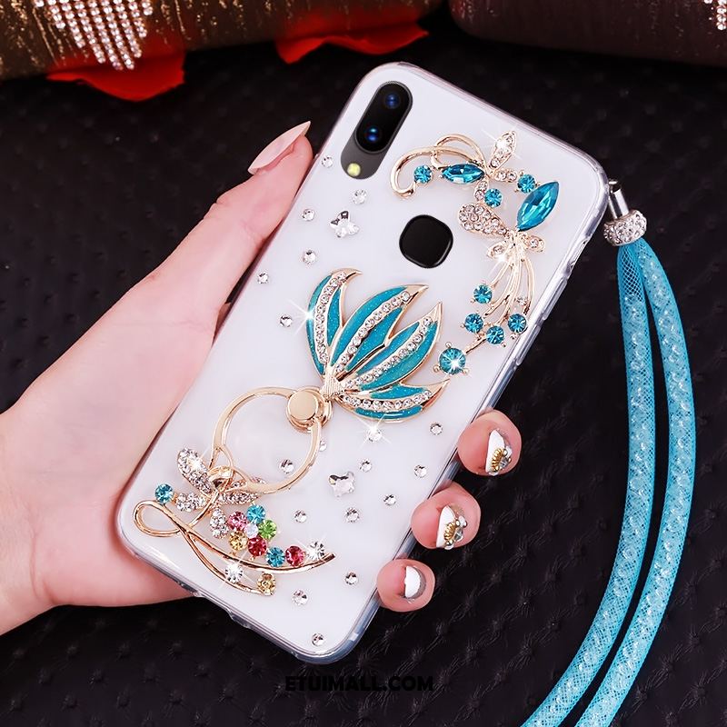 Etui Huawei Nova 3 Silikonowe Rhinestone Niebieski Ochraniacz Wiszące Ozdoby Obudowa Oferta