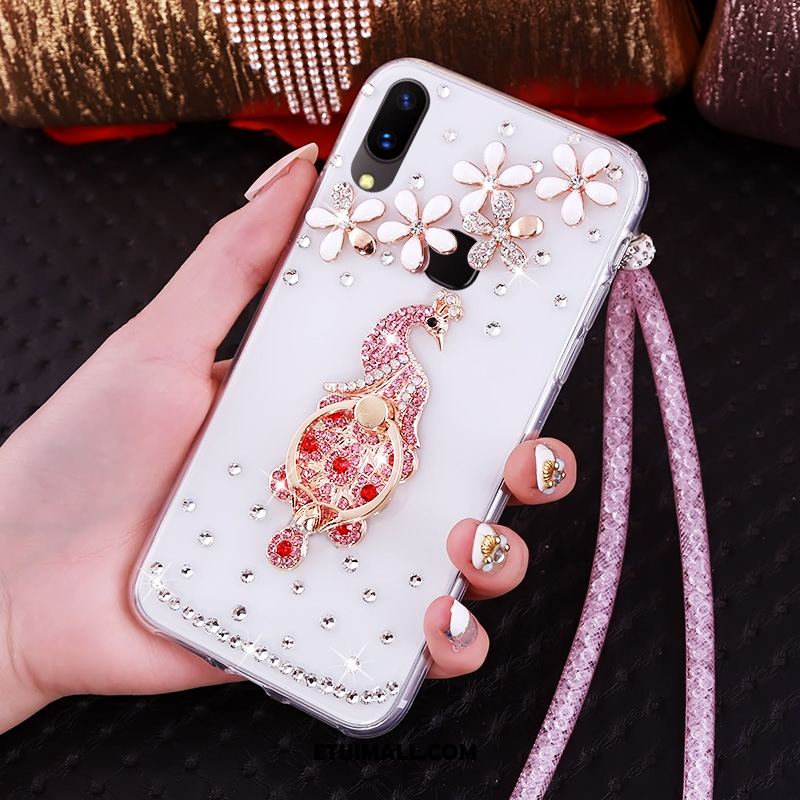 Etui Huawei Nova 3 Silikonowe Rhinestone Niebieski Ochraniacz Wiszące Ozdoby Obudowa Oferta