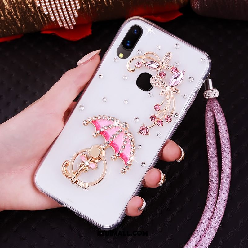 Etui Huawei Nova 3 Silikonowe Rhinestone Niebieski Ochraniacz Wiszące Ozdoby Obudowa Oferta