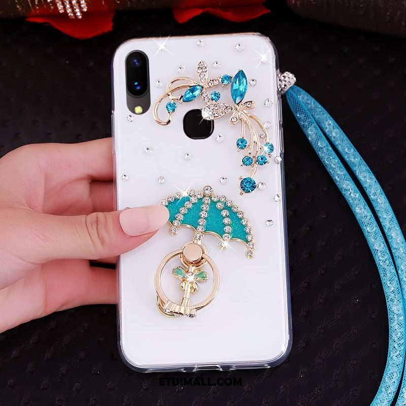 Etui Huawei Nova 3 Silikonowe Rhinestone Niebieski Ochraniacz Wiszące Ozdoby Obudowa Oferta