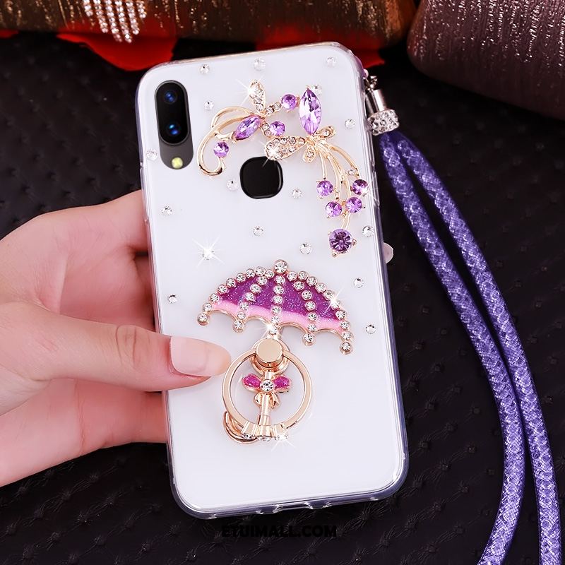 Etui Huawei Nova 3 Silikonowe Rhinestone Niebieski Ochraniacz Wiszące Ozdoby Obudowa Oferta