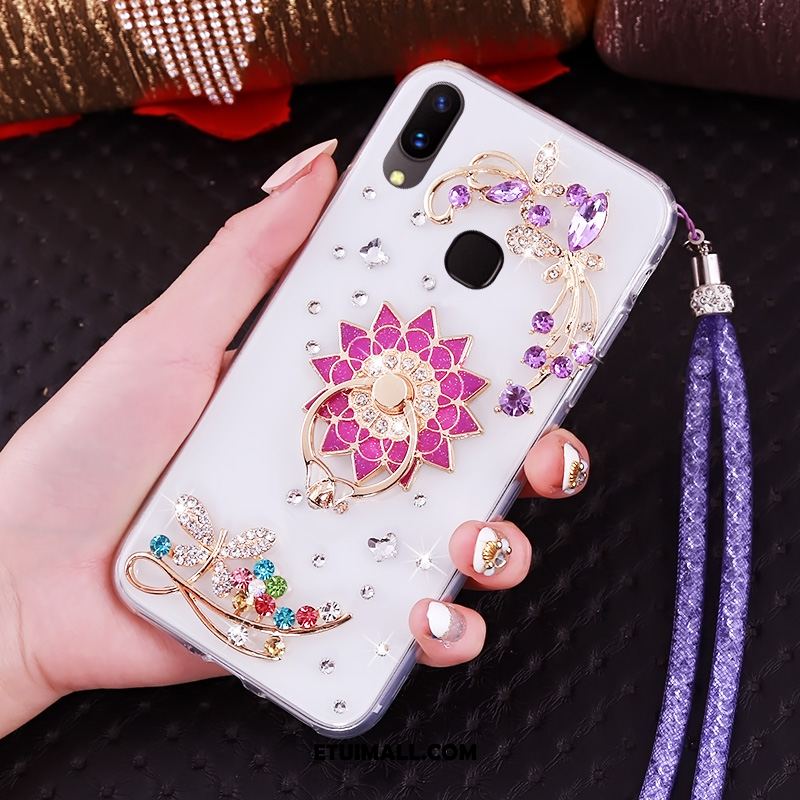 Etui Huawei Nova 3 Silikonowe Rhinestone Niebieski Ochraniacz Wiszące Ozdoby Obudowa Oferta