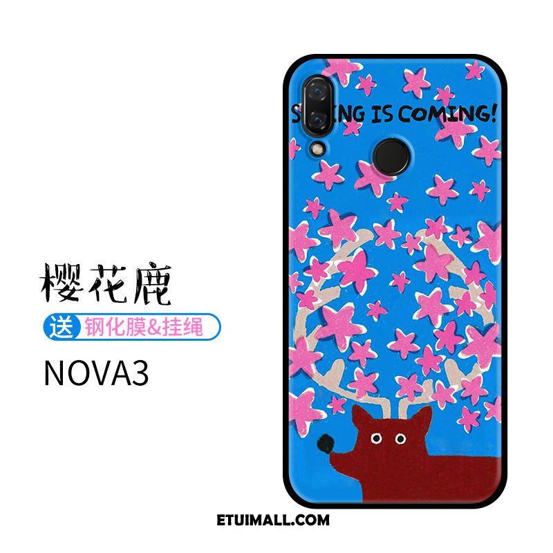 Etui Huawei Nova 3 Telefon Komórkowy Nubuku Niebieski Anti-fall Relief Obudowa Kupię
