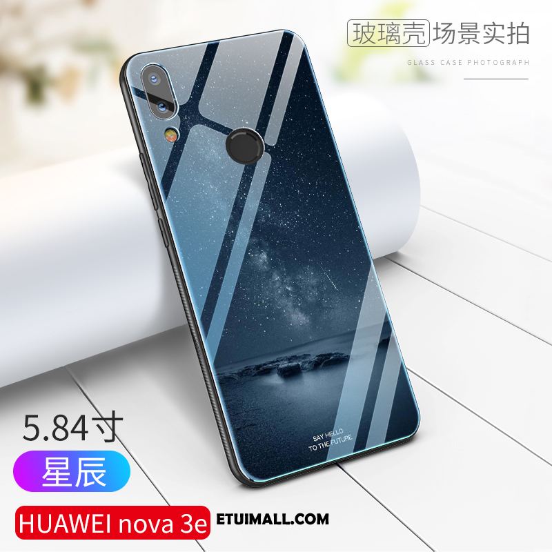 Etui Huawei Nova 3e Niebieski All Inclusive Wysoki Koniec Szkło Anti-fall Obudowa Online