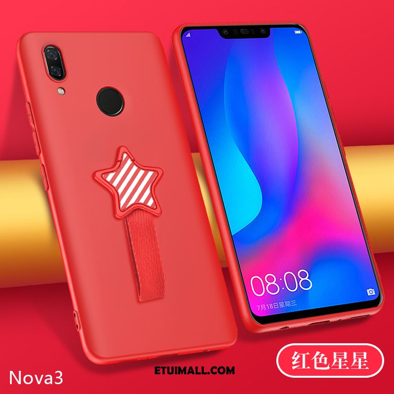 Etui Huawei Nova 3e Ochraniacz Kreatywne All Inclusive Silikonowe Różowe Obudowa Tanie