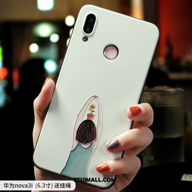 Etui Huawei Nova 3i Kreatywne Anti-fall Miękki Modna Marka Silikonowe Obudowa Tanie