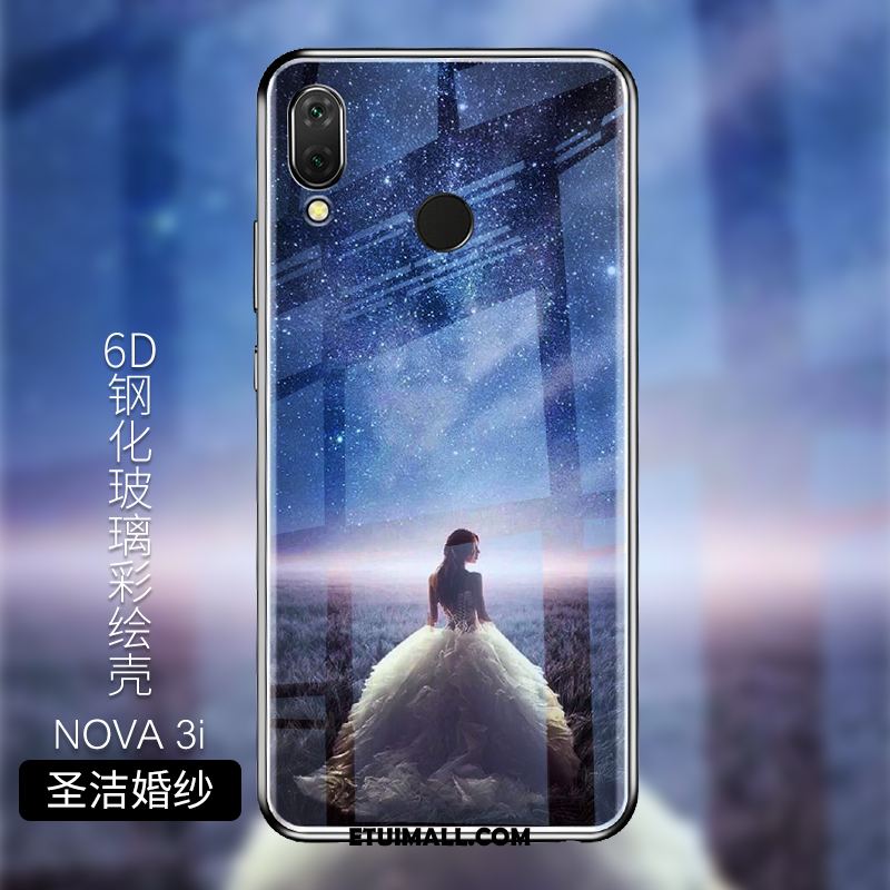 Etui Huawei Nova 3i Ochraniacz Niebieski Szkło Hartowane Telefon Komórkowy Silikonowe Futerał Sklep