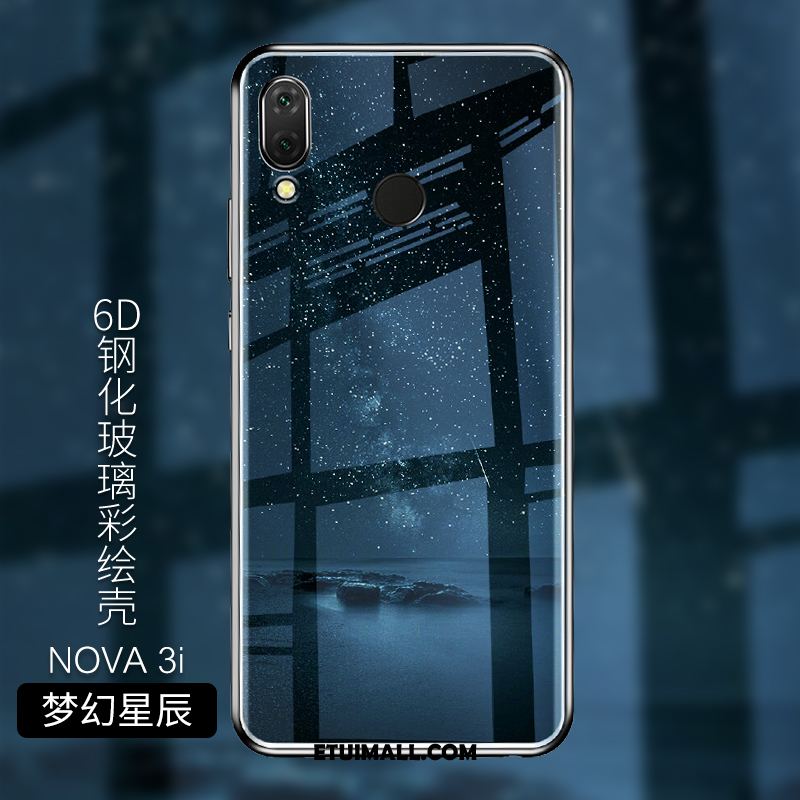 Etui Huawei Nova 3i Ochraniacz Niebieski Szkło Hartowane Telefon Komórkowy Silikonowe Futerał Sklep