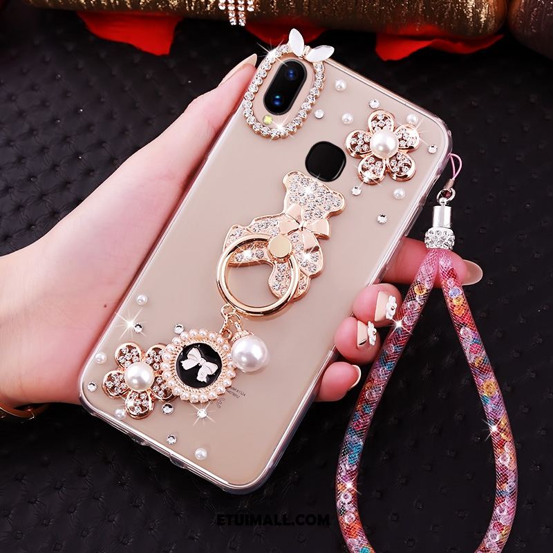 Etui Huawei Nova 3i Rhinestone Ring Anti-fall Złoto Wiszące Ozdoby Futerał Tanie