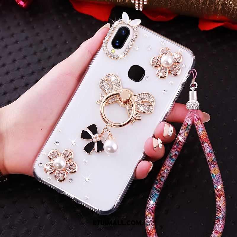 Etui Huawei Nova 3i Rhinestone Ring Anti-fall Złoto Wiszące Ozdoby Futerał Tanie