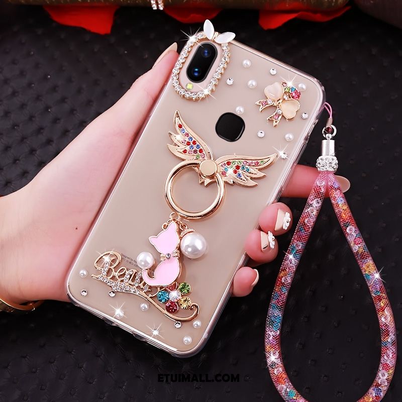 Etui Huawei Nova 3i Rhinestone Ring Anti-fall Złoto Wiszące Ozdoby Futerał Tanie