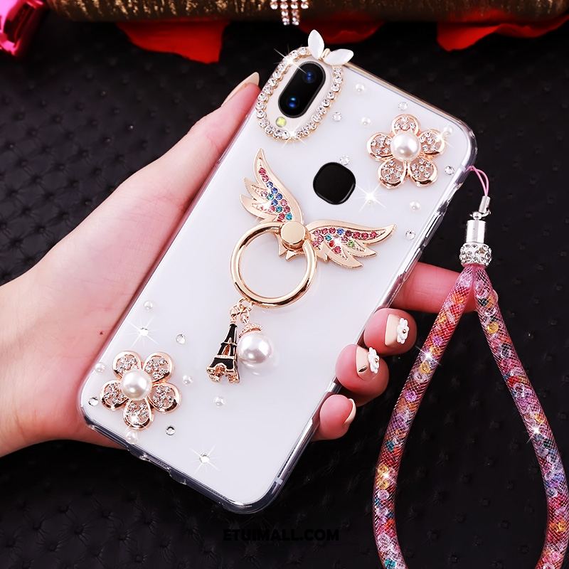 Etui Huawei Nova 3i Rhinestone Ring Anti-fall Złoto Wiszące Ozdoby Futerał Tanie