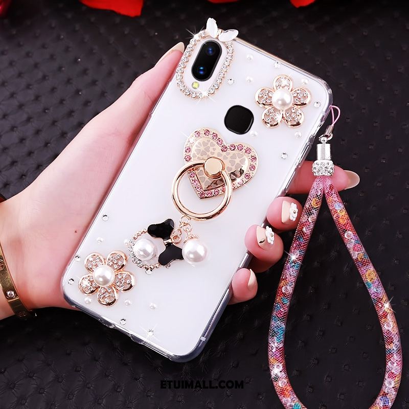 Etui Huawei Nova 3i Rhinestone Ring Anti-fall Złoto Wiszące Ozdoby Futerał Tanie