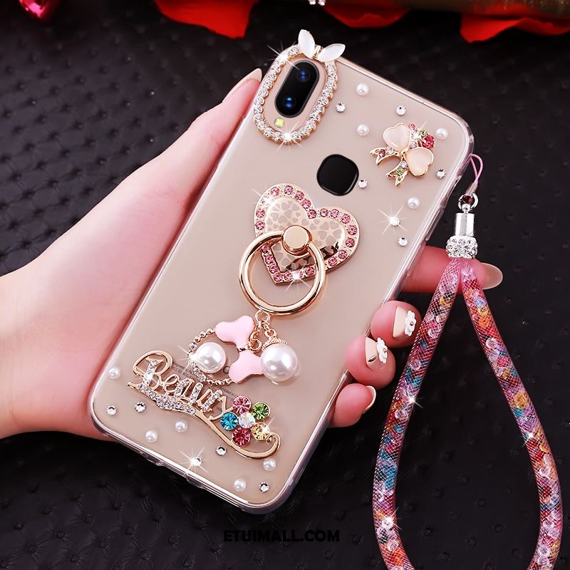 Etui Huawei Nova 3i Rhinestone Ring Anti-fall Złoto Wiszące Ozdoby Futerał Tanie