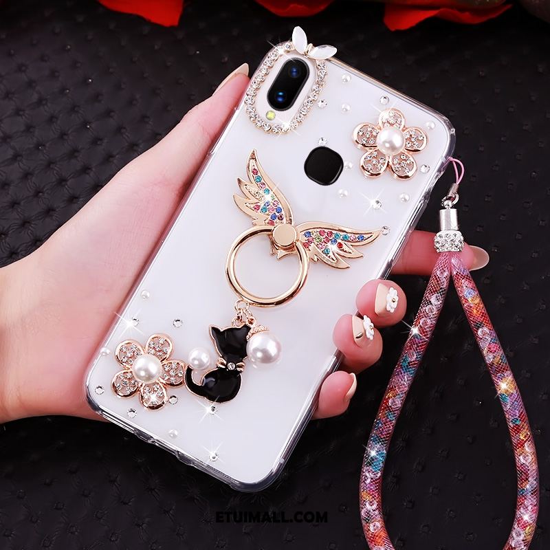 Etui Huawei Nova 3i Rhinestone Ring Anti-fall Złoto Wiszące Ozdoby Futerał Tanie