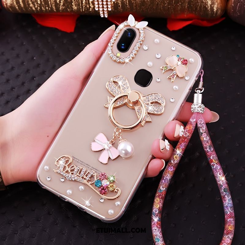 Etui Huawei Nova 3i Rhinestone Ring Anti-fall Złoto Wiszące Ozdoby Futerał Tanie