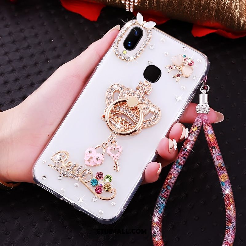 Etui Huawei Nova 3i Rhinestone Ring Anti-fall Złoto Wiszące Ozdoby Futerał Tanie