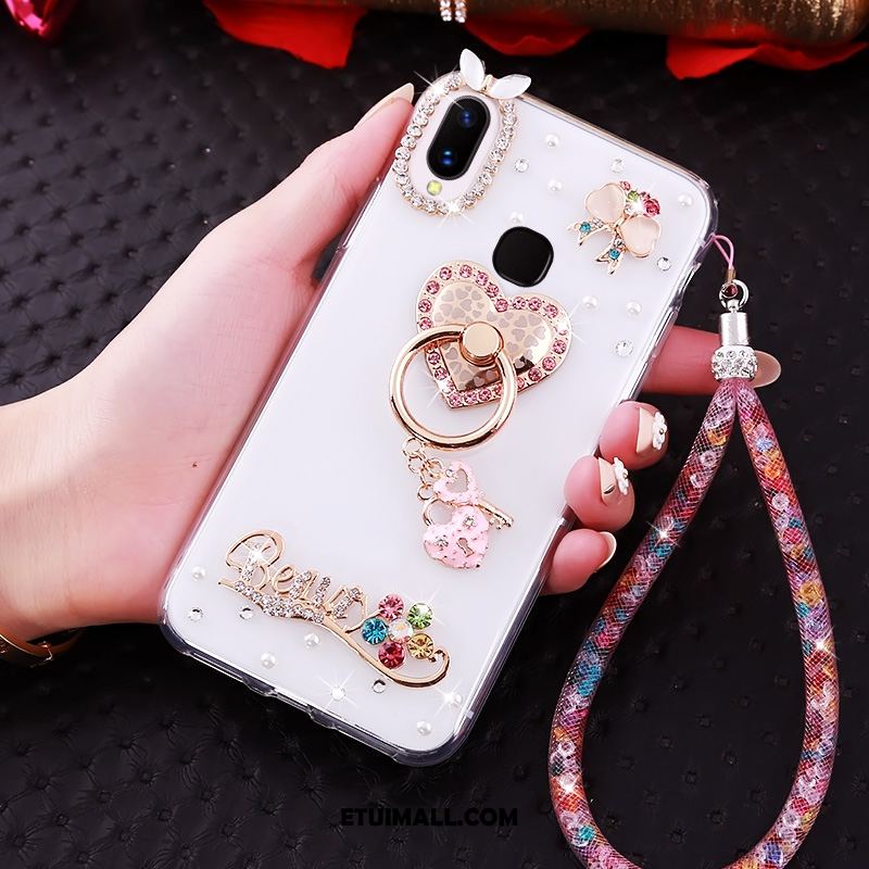 Etui Huawei Nova 3i Rhinestone Ring Anti-fall Złoto Wiszące Ozdoby Futerał Tanie