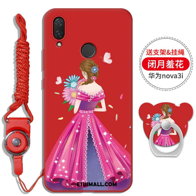 Etui Huawei Nova 3i Ring Telefon Komórkowy Wisząca Szyja Wspornik Rhinestone Pokrowce Kup