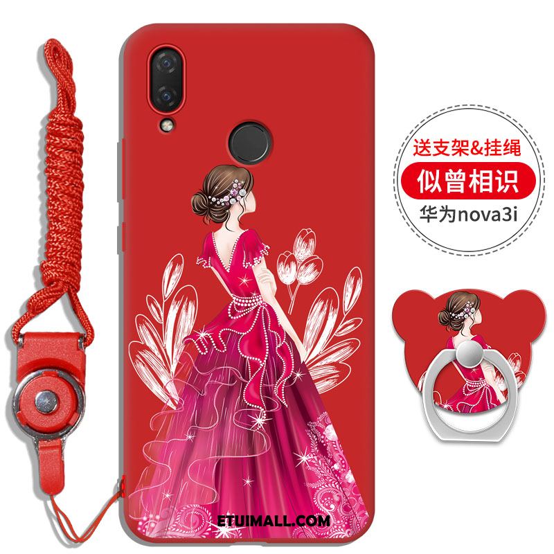 Etui Huawei Nova 3i Ring Telefon Komórkowy Wisząca Szyja Wspornik Rhinestone Pokrowce Kup