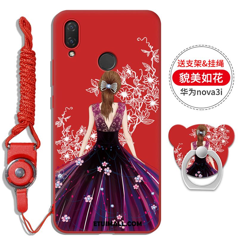 Etui Huawei Nova 3i Ring Telefon Komórkowy Wisząca Szyja Wspornik Rhinestone Pokrowce Kup