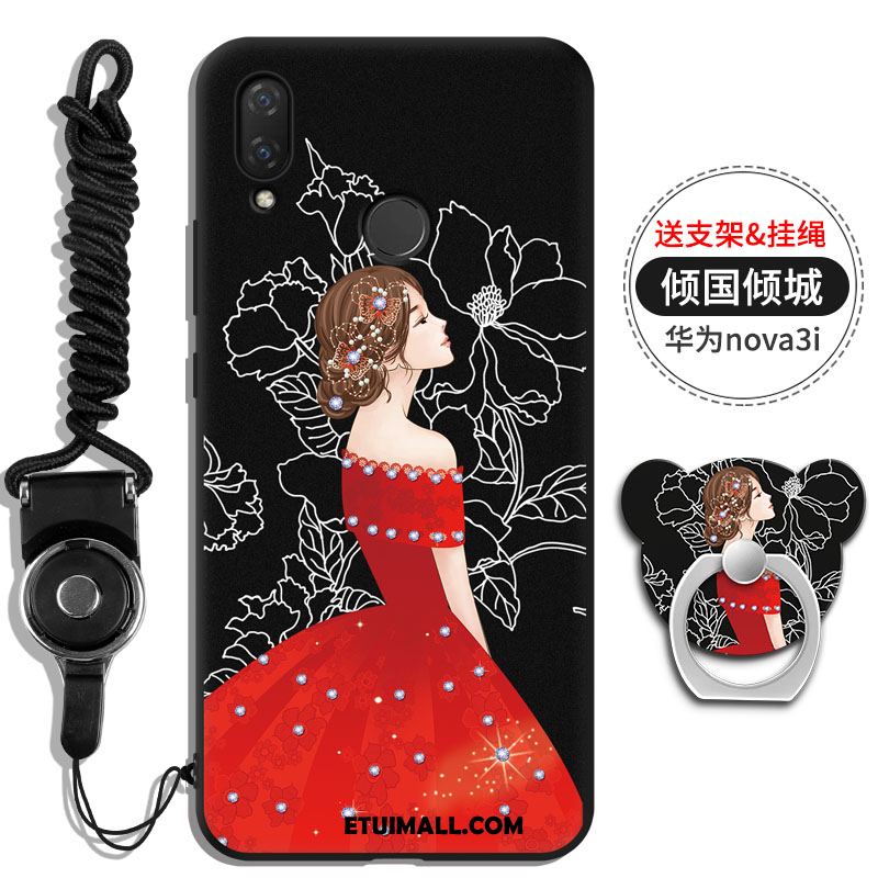 Etui Huawei Nova 3i Ring Telefon Komórkowy Wisząca Szyja Wspornik Rhinestone Pokrowce Kup