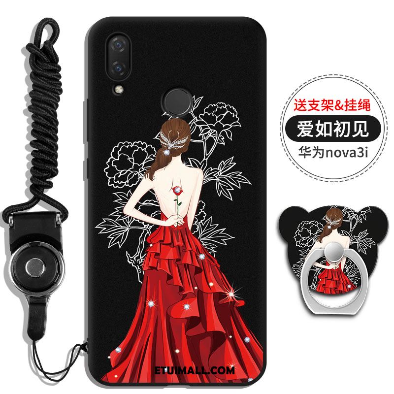 Etui Huawei Nova 3i Ring Telefon Komórkowy Wisząca Szyja Wspornik Rhinestone Pokrowce Kup