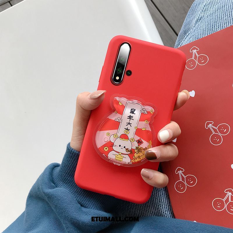 Etui Huawei Nova 5t Piękny Czerwony Ochraniacz Silikonowe Anti-fall Futerał Kup