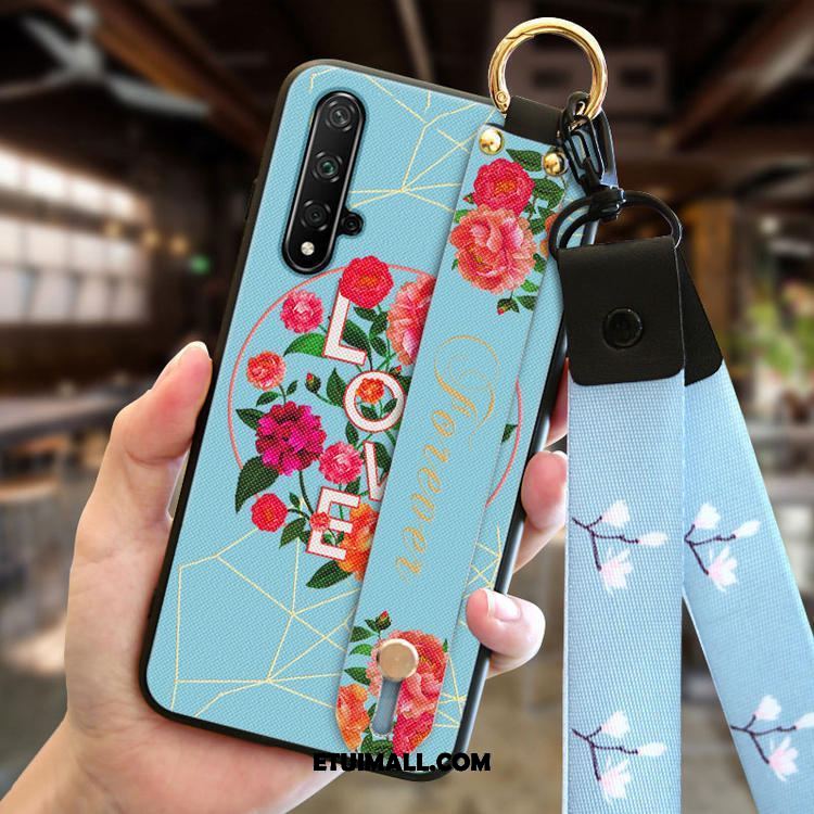 Etui Huawei Nova 5t Silikonowe Anti-fall Telefon Komórkowy Różowe Moda Futerał Online