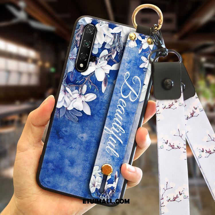 Etui Huawei Nova 5t Silikonowe Anti-fall Telefon Komórkowy Różowe Moda Futerał Online