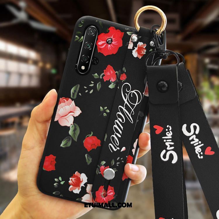 Etui Huawei Nova 5t Silikonowe Anti-fall Telefon Komórkowy Różowe Moda Futerał Online