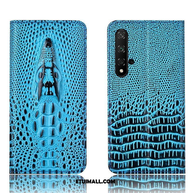 Etui Huawei Nova 5t Telefon Komórkowy Krokodyl Prawdziwa Skóra Ochraniacz Anti-fall Futerał Kup