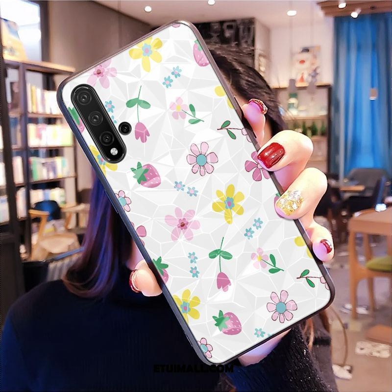 Etui Huawei Nova 5t Telefon Komórkowy Kształt Diamentu Różowe All Inclusive Czerwony Netto Pokrowce Sprzedam