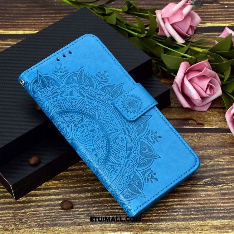 Etui Huawei P Smart+ 2019 Ochraniacz Telefon Komórkowy Purpurowy Skórzany Futerał Miękki Obudowa Kup