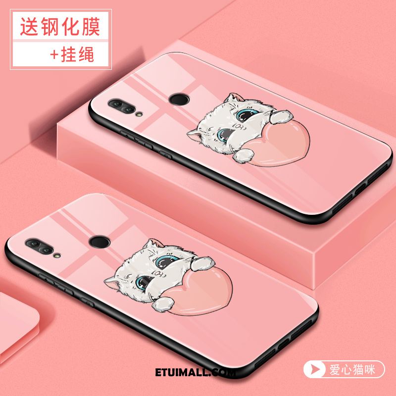 Etui Huawei P Smart 2019 Różowe Ochraniacz Szkło Kreskówka Osobowość Futerał Dyskont