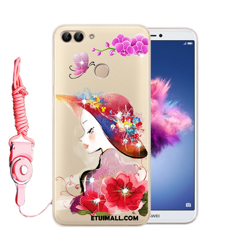 Etui Huawei P Smart Anti-fall Silikonowe Ochraniacz Rhinestone Przezroczysty Obudowa Tanie