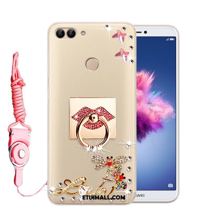 Etui Huawei P Smart Anti-fall Silikonowe Ochraniacz Rhinestone Przezroczysty Obudowa Tanie