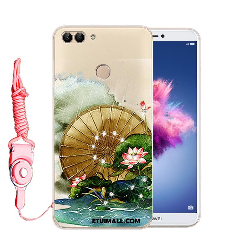 Etui Huawei P Smart Anti-fall Silikonowe Ochraniacz Rhinestone Przezroczysty Obudowa Tanie