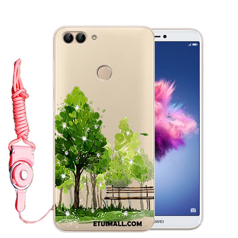 Etui Huawei P Smart Anti-fall Silikonowe Ochraniacz Rhinestone Przezroczysty Obudowa Tanie