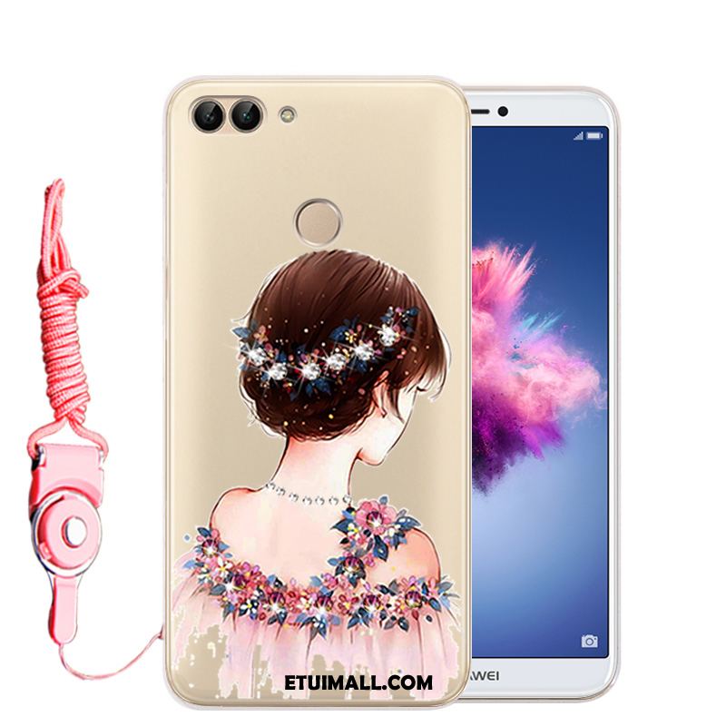 Etui Huawei P Smart Anti-fall Silikonowe Ochraniacz Rhinestone Przezroczysty Obudowa Tanie