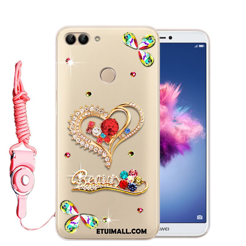 Etui Huawei P Smart Anti-fall Silikonowe Ochraniacz Rhinestone Przezroczysty Obudowa Tanie