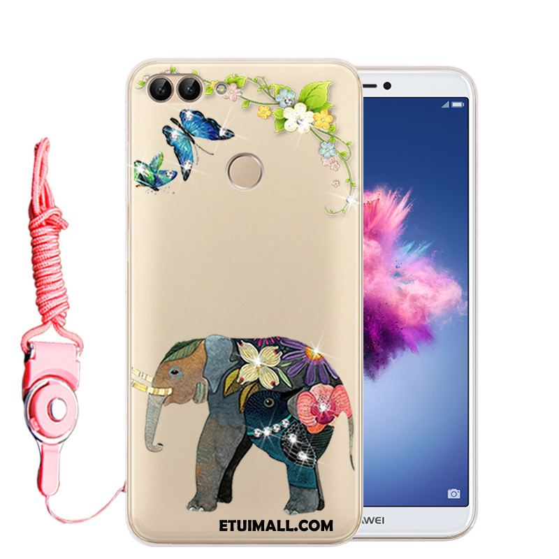 Etui Huawei P Smart Anti-fall Silikonowe Ochraniacz Rhinestone Przezroczysty Obudowa Tanie