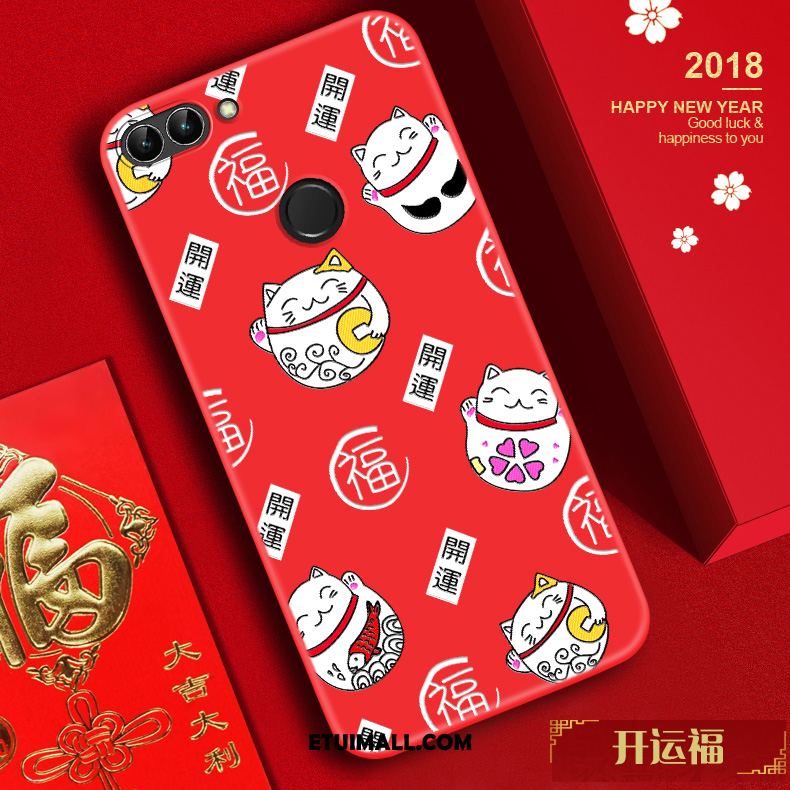 Etui Huawei P Smart Bogactwo Tendencja Nowy Czerwony All Inclusive Pokrowce Tanie