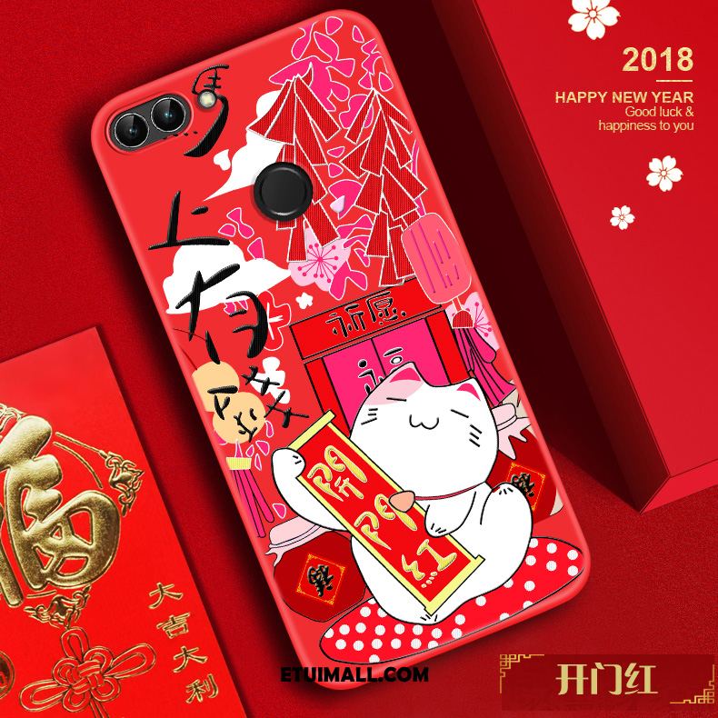 Etui Huawei P Smart Bogactwo Tendencja Nowy Czerwony All Inclusive Pokrowce Tanie